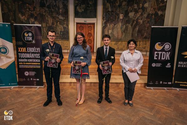 A XXVI. Erdélyi Tudományos Diákköri Konferencia Magyar nyelvtudomány szekciójának díjazottjai A XXVI. Erdélyi Tudományos Diákköri Konferencia Magyar nyelvtudomány szekciójának díjazottjai