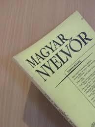 A Magyar Nyelvőr tematikus száma A Magyar Nyelvőr tematikus száma