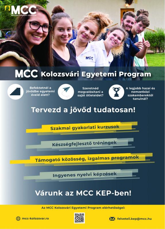A Mathias Corvinus Collegium Kolozsvári Egyetemi Programja A Mathias Corvinus Collegium Kolozsvári Egyetemi Programja