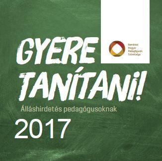 Gyere tanítani 2017 Gyere tanítani 2017