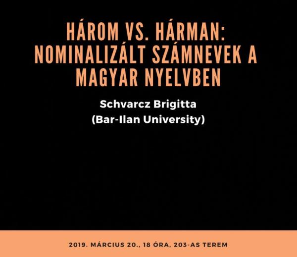 Három vs. hárman. Nominalizált számnevek a magyar nyelvben Három vs. hárman. Nominalizált számnevek a magyar nyelvben