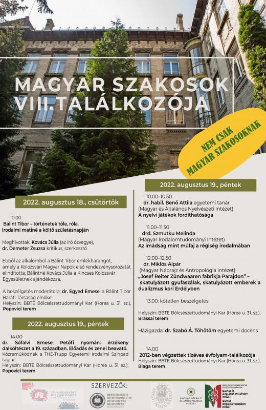 Magyar Szakosok VIII. Találkozója Magyar Szakosok VIII. Találkozója