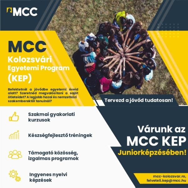 MCC KEP juniorképzés MCC KEP juniorképzés