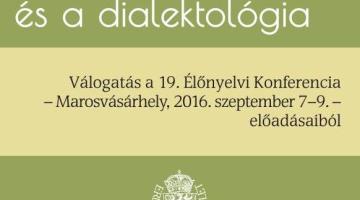 Megjelent a 19. Élőnyelvi Konferencia kötete